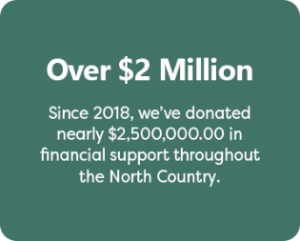 Since 2018, WSB has donated nearly $2.5 million to the North Country.